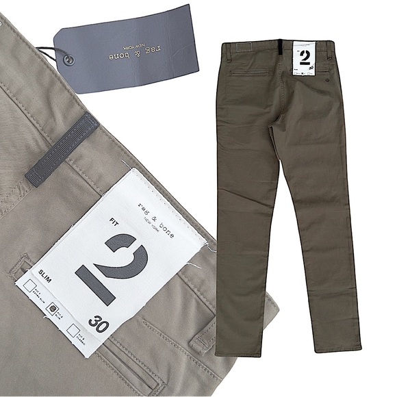 Rag & Bone Fit 2 Slim Chino Army Green - Picture 10 of 14